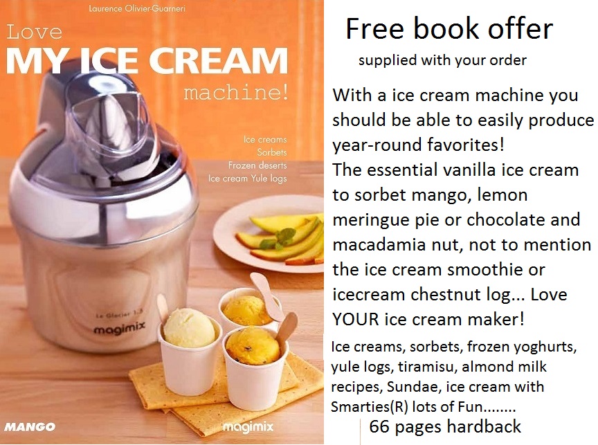 Magimix Le Glacier Ice Cream Maker 1.1L White 11047 Magimix Spares